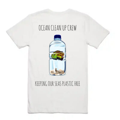 dive eden men's t-shirt w ocean clean up crew print on back Thumbnail